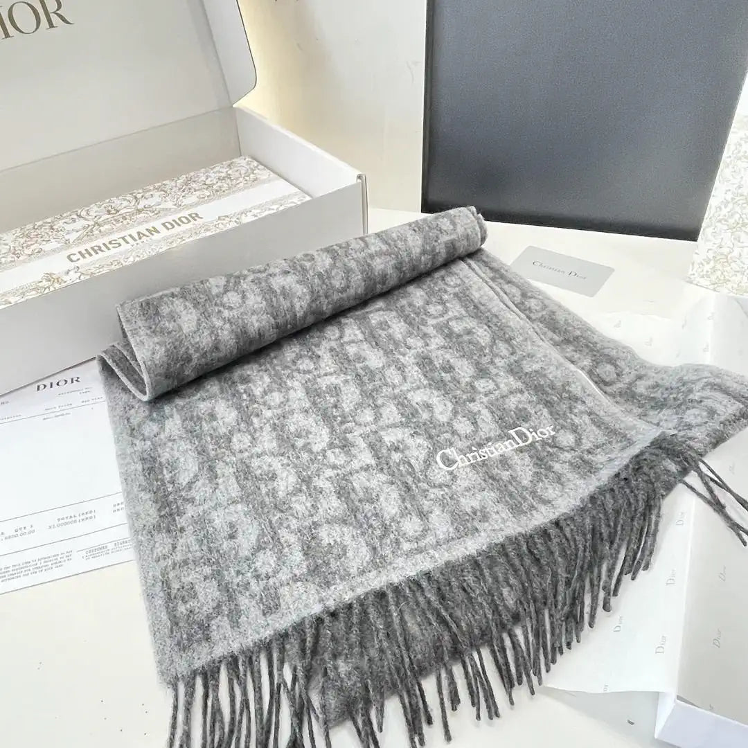 Dior Scarves Designer Scarf  Cashmere D63407