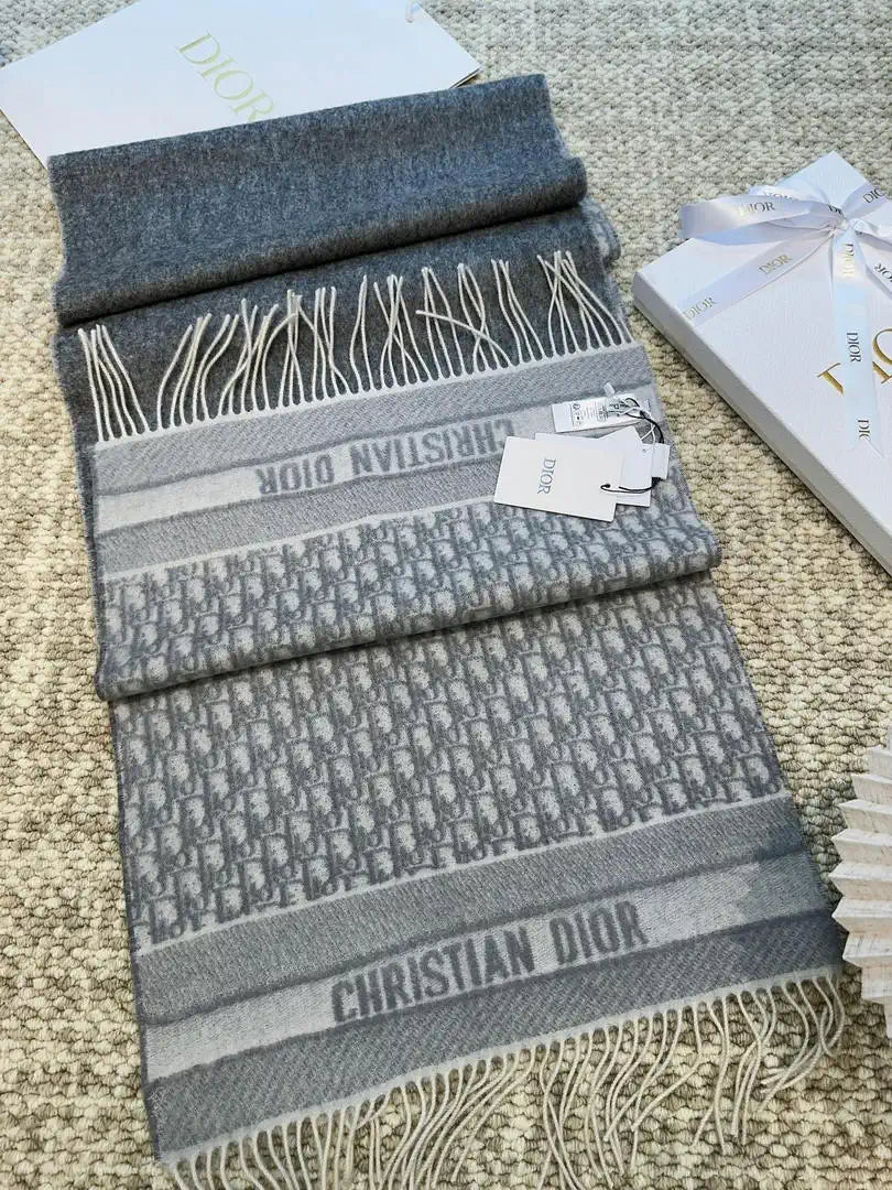 Dior Scarves Designer Scarf  Cashmere D63408