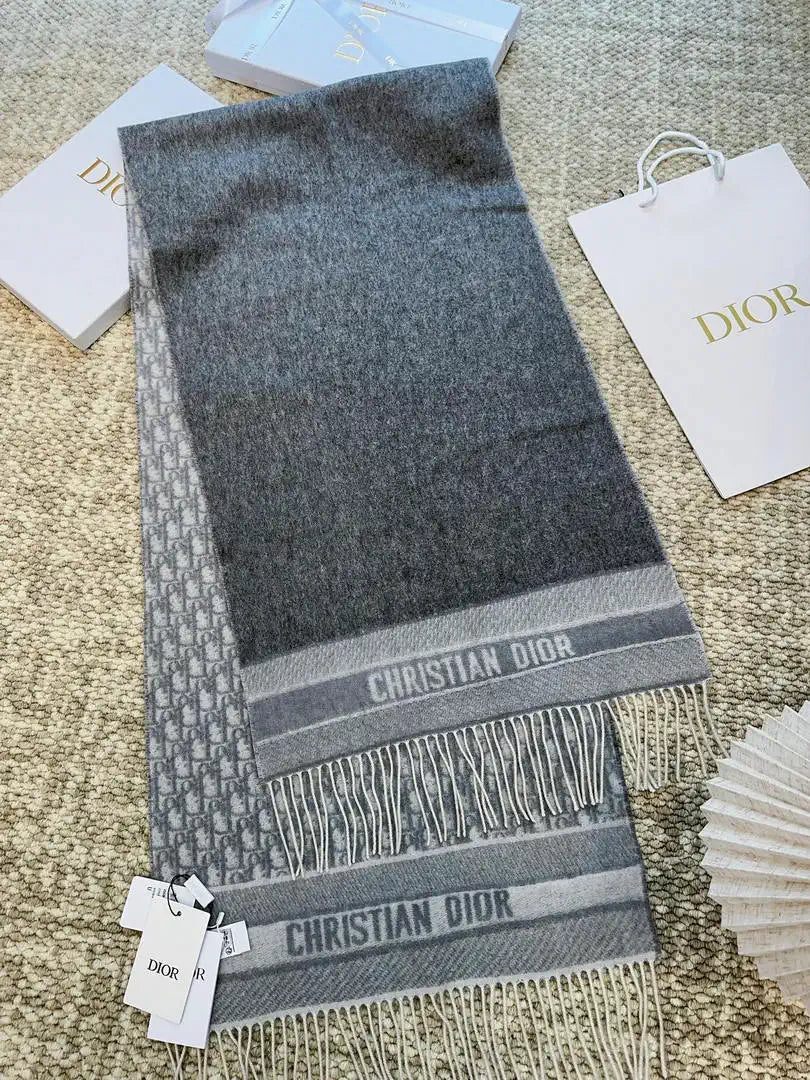 Dior Scarves Designer Scarf  Cashmere D63408