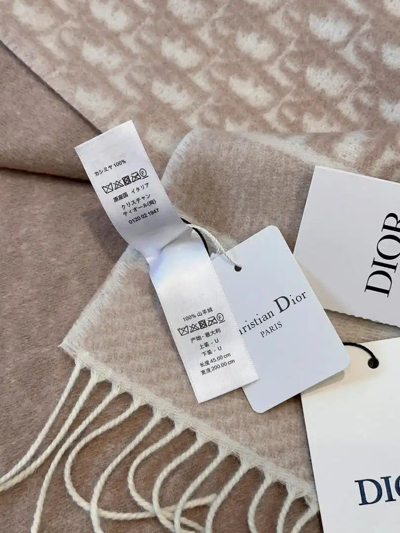 Dior Scarves Designer Scarf  Cashmere D63405