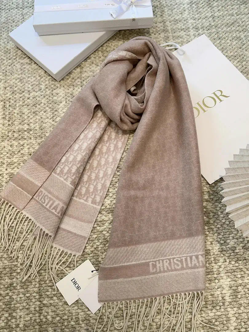 Dior Scarves Designer Scarf  Cashmere D63405