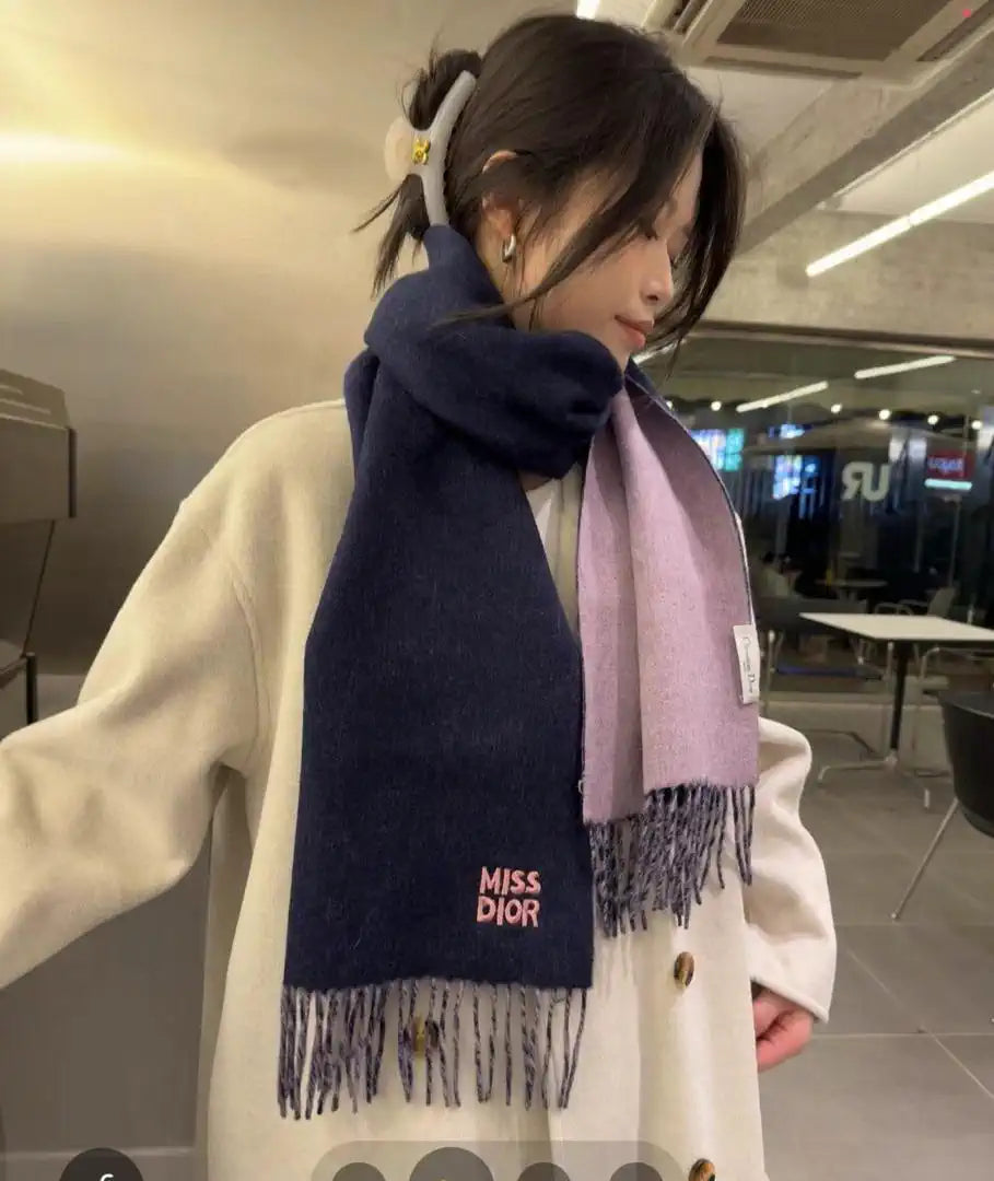 Dior Scarves Designer Scarf  100% premium Cashmere D63410