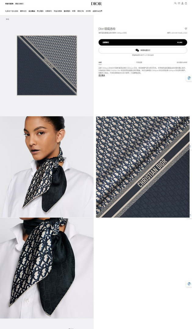 Dior Scarves Designer Scarf D63299