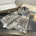 Dior Scarves Dior Elegant Animal Jungle Silk Cashmere Scarf& Shawl  Cashmere D63417