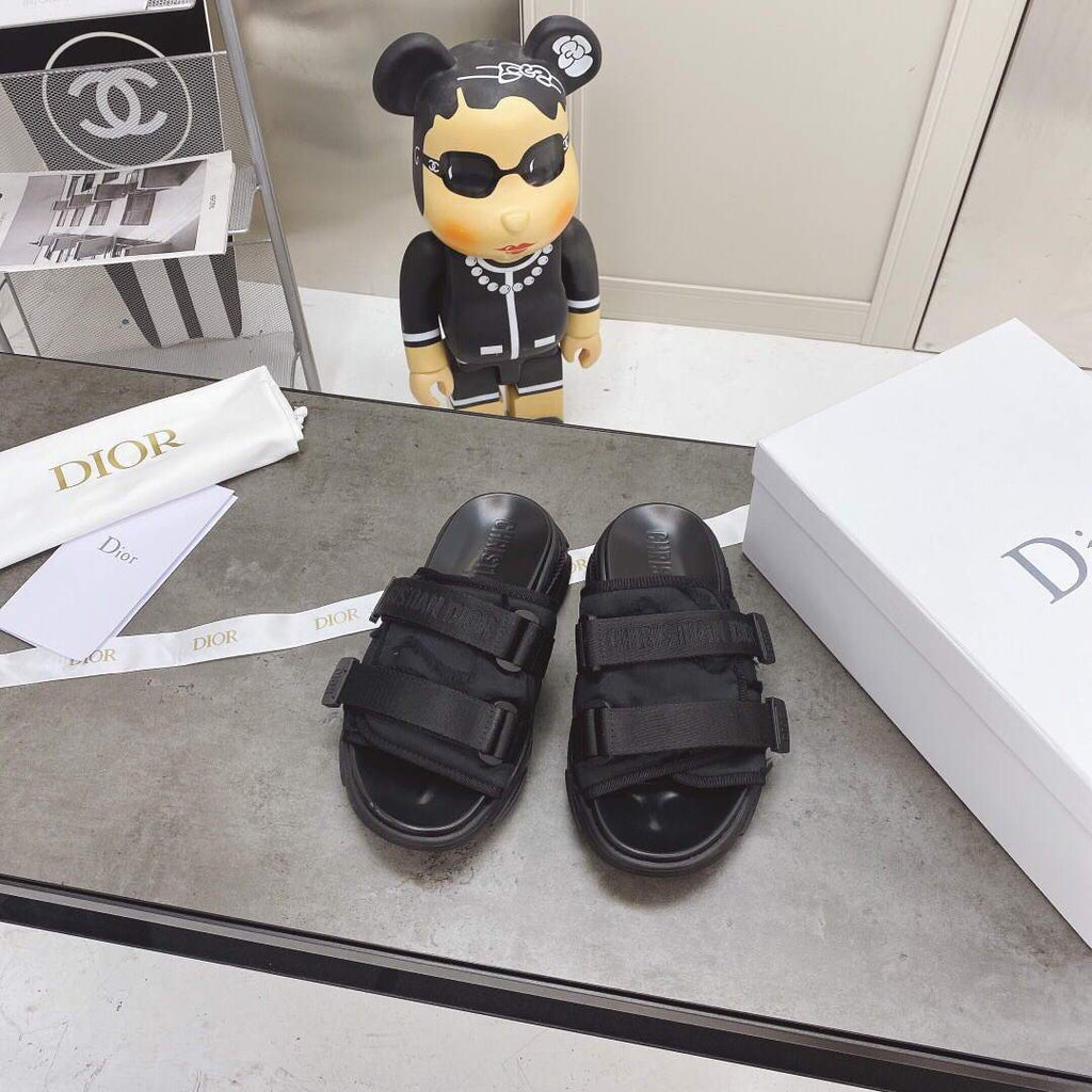 Dior Slippers Hot Sale Dior Sandals Black 81180 - luxibagsmall