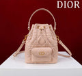 Dior Small Caro Bucket Bag Powder Pink Macrocannage Lambskin M3372