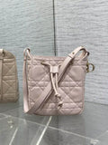 Dior Small D-Motion Bag Macrocannage Lambskin M2851 Powder Pink