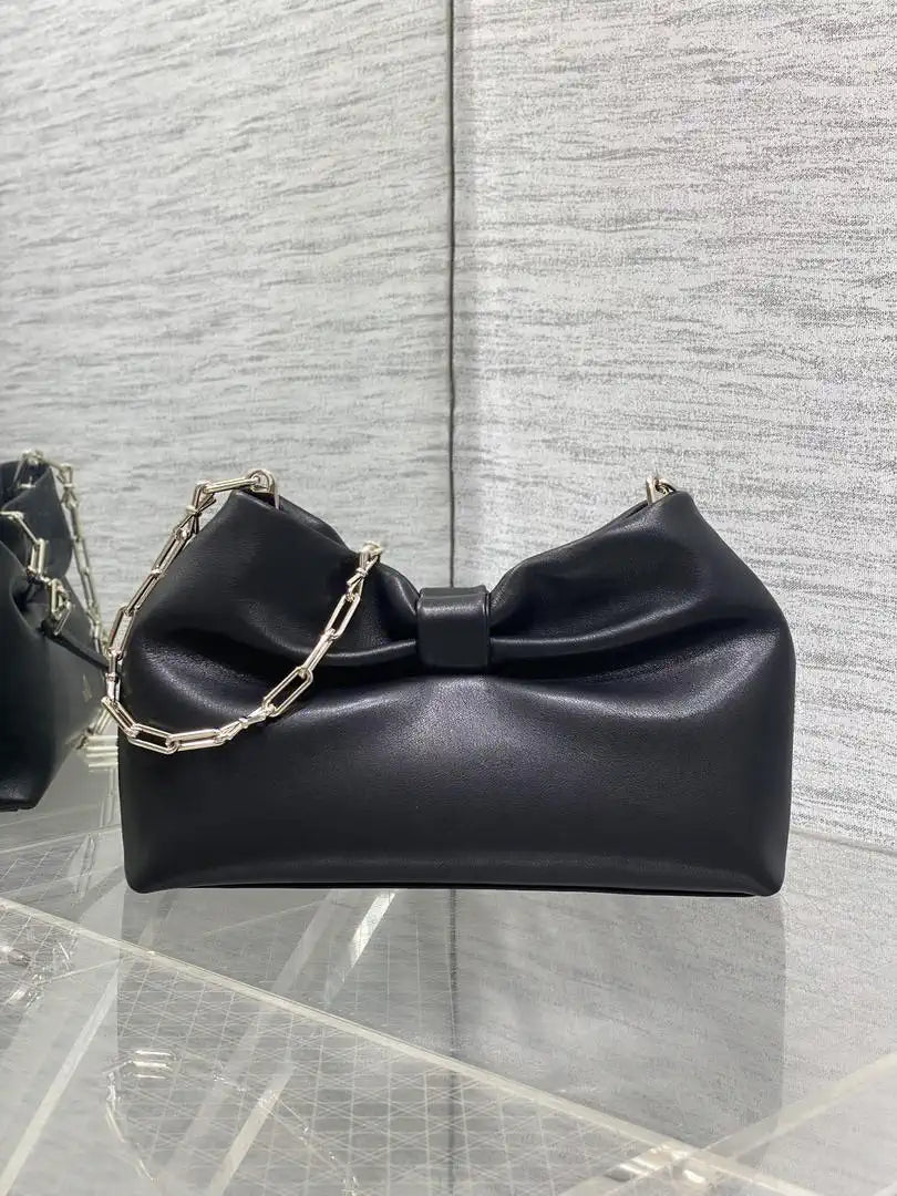 Dior Small Dior Bow Bag Lambskin M0715 Black