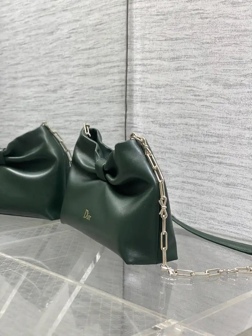 Dior Small Dior Bow Bag Lambskin M0715 Green