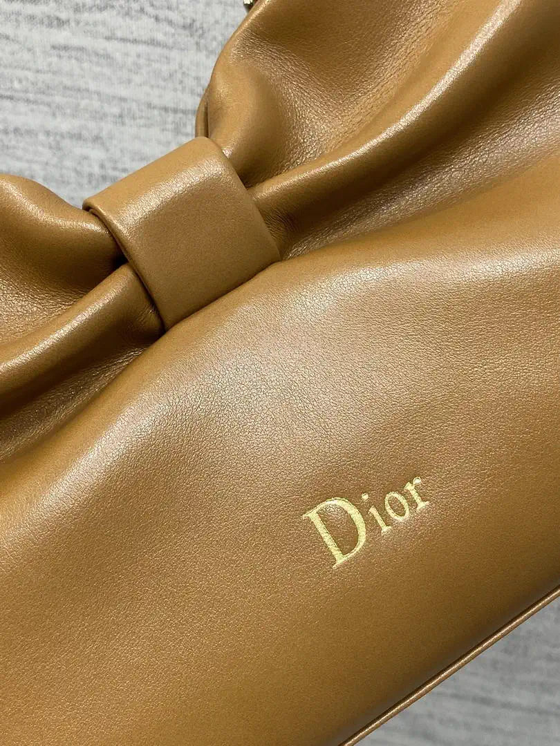 Dior Small Dior Bow Bag Lambskin M0715 Brown