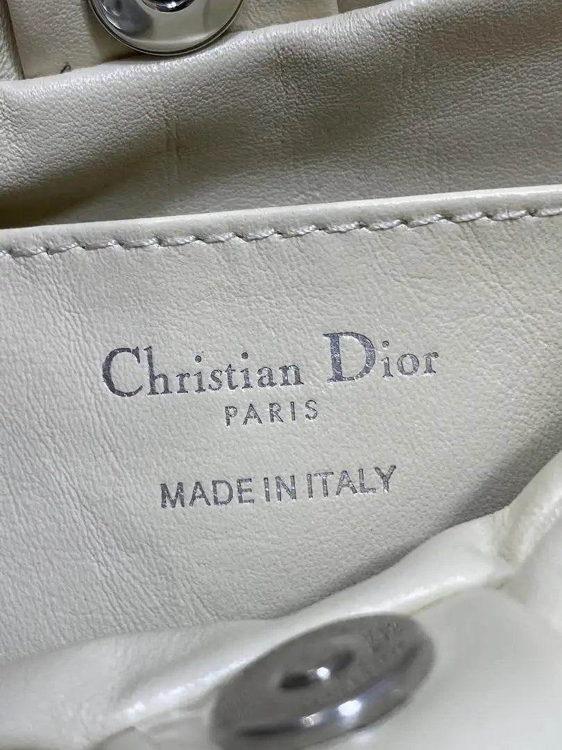 Dior Small Dior Bow Bag Lambskin M0715 White