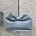 Dior Small Dior Bow Bag Bleu Tourmaline Lambskin M0715