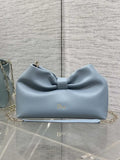 Dior Small Dior Bow Bag Bleu Tourmaline Lambskin M0715
