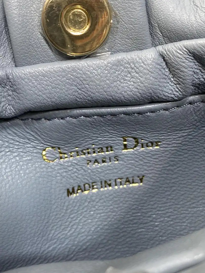 Dior Small Dior Bow Bag Bleu Tourmaline Lambskin M0715