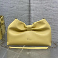 Dior Small Dior Bow Bag Lambskin M0715 Yellow