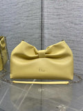 Dior Small Dior Bow Bag Lambskin M0715 Yellow