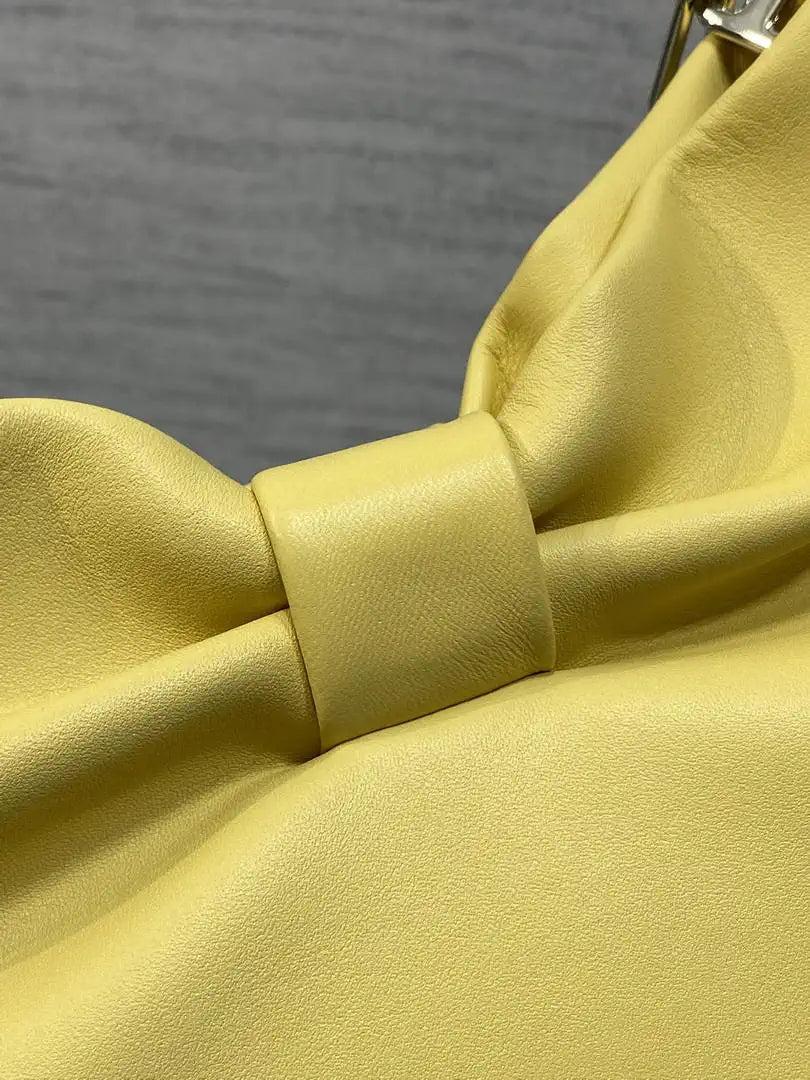 Dior Small Dior Bow Bag Lambskin M0715 Yellow