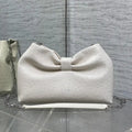 Dior Small Dior Bow Bag Calfskin leather with ostrich pattern M0715 White