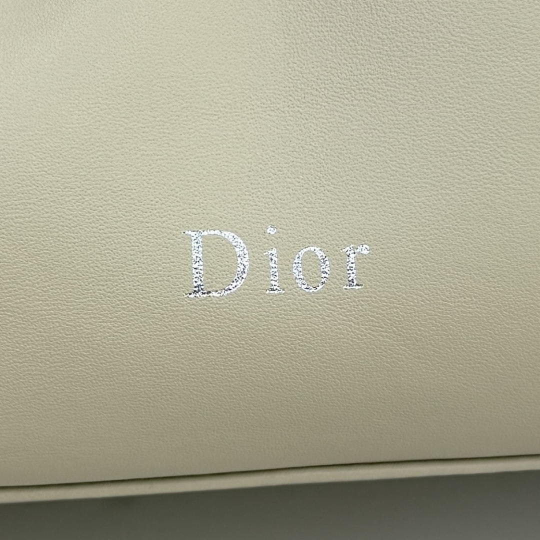 Dior Small Dior Bow Bag Lambskin M0715 Beige Silver