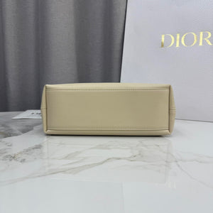 Dior Small Dior Bow Bag Lambskin M0715 Beige Silver - Default Title - View 7