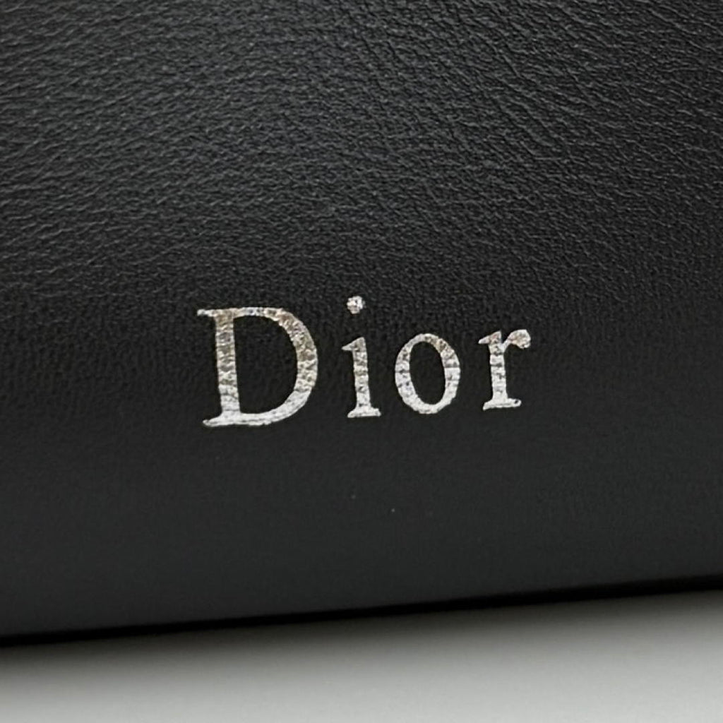Dior Small Dior Bow Bag Lambskin M0715 Black Silver