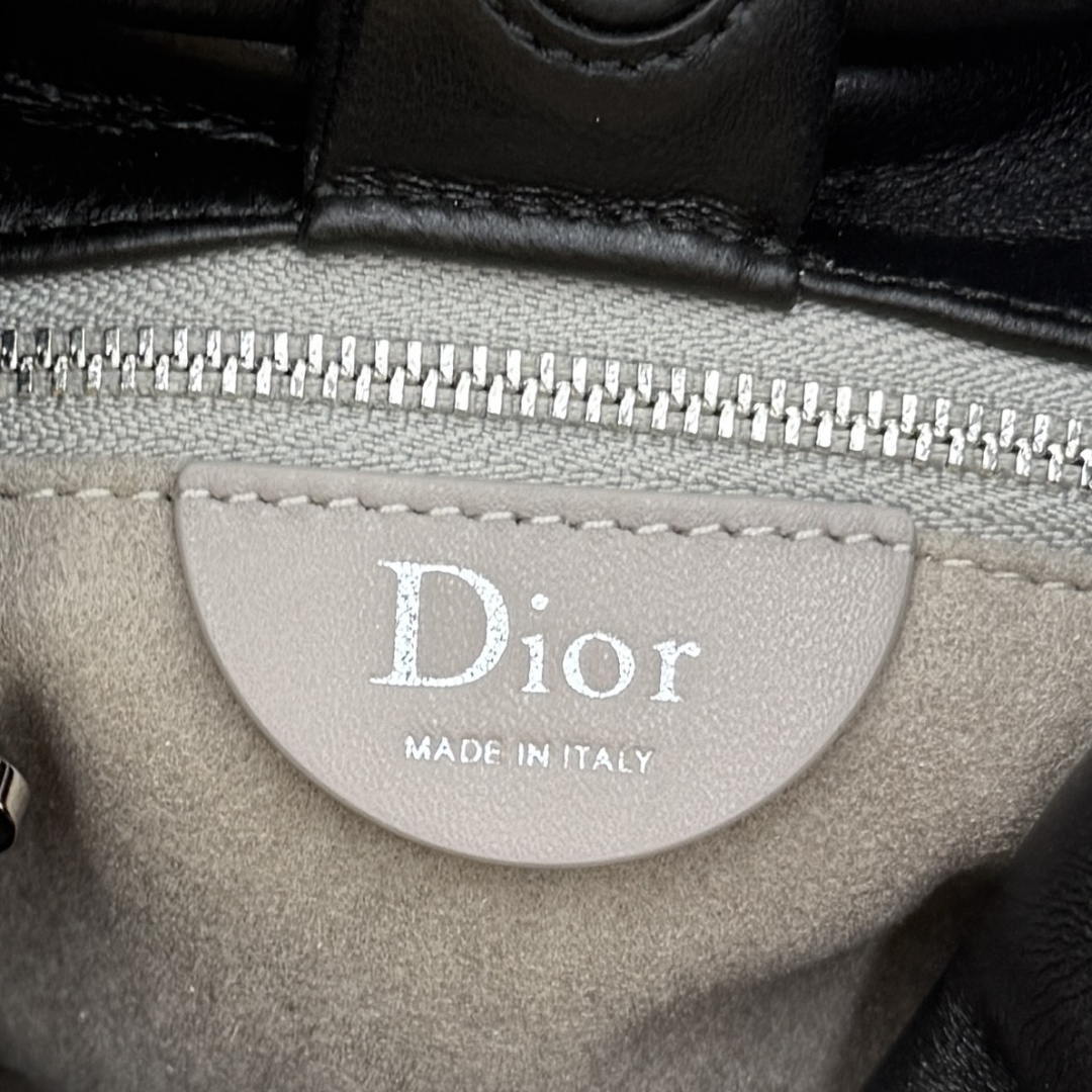 Dior Small Dior Bow Bag Lambskin M0715 Black Silver - Default Title - View 9