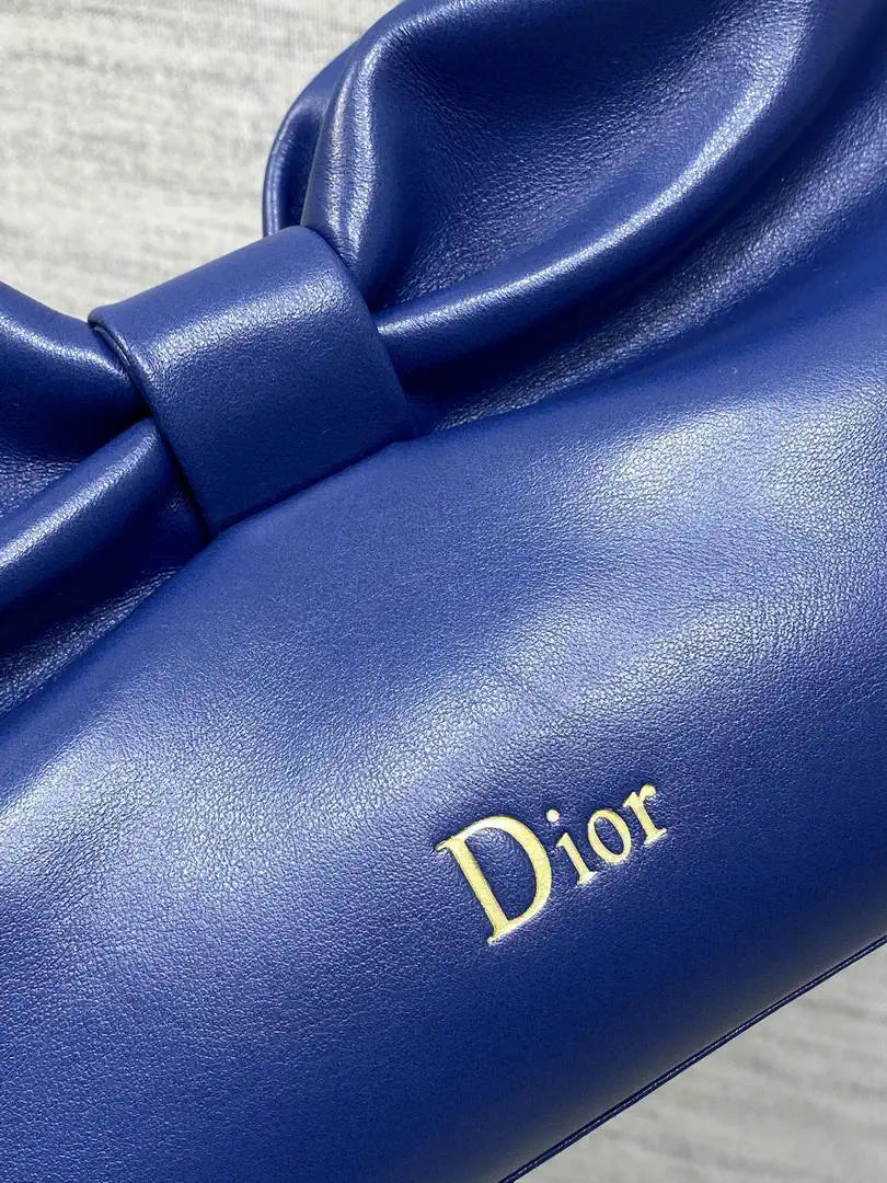 Dior Small Dior Bow Bag Lambskin M0715 Cobalt Blue