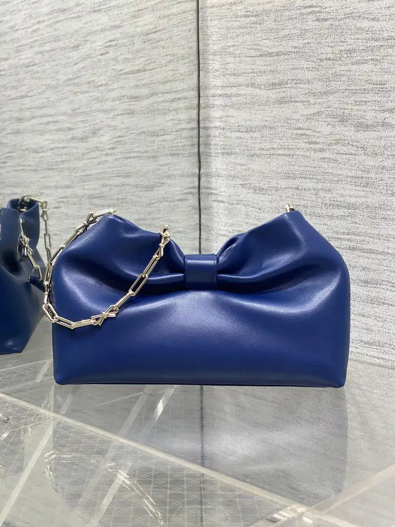 Dior Small Dior Bow Bag Lambskin M0715 Cobalt Blue
