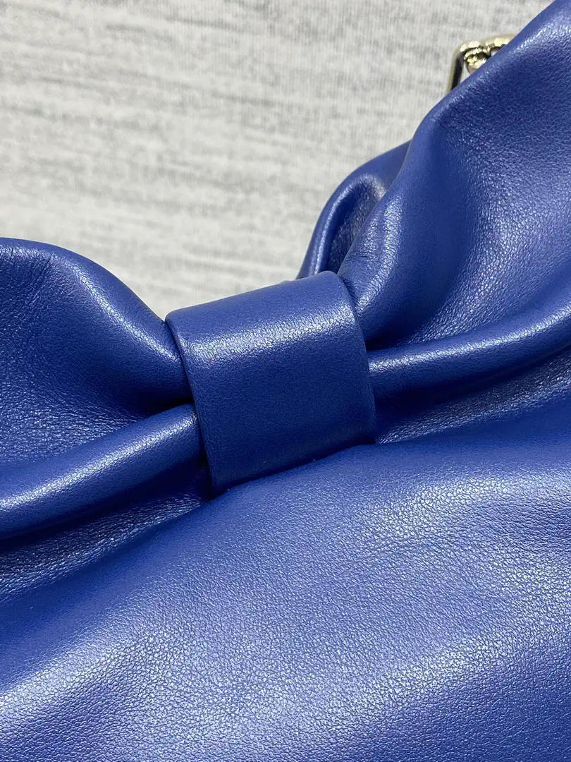 Dior Small Dior Bow Bag Lambskin M0715 Cobalt Blue