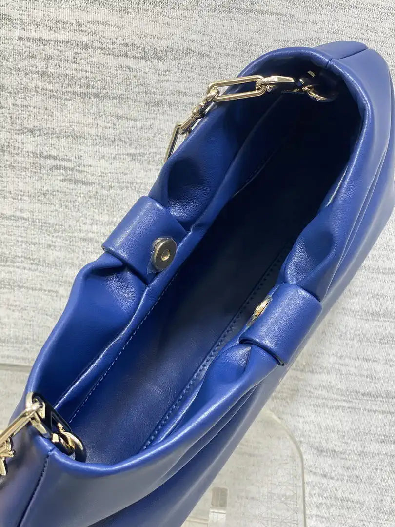 Dior Small Dior Bow Bag Lambskin M0715 Cobalt Blue