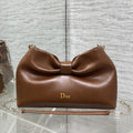 Dior Small Dior Bow Bag Lambskin M0715 Dark Brown