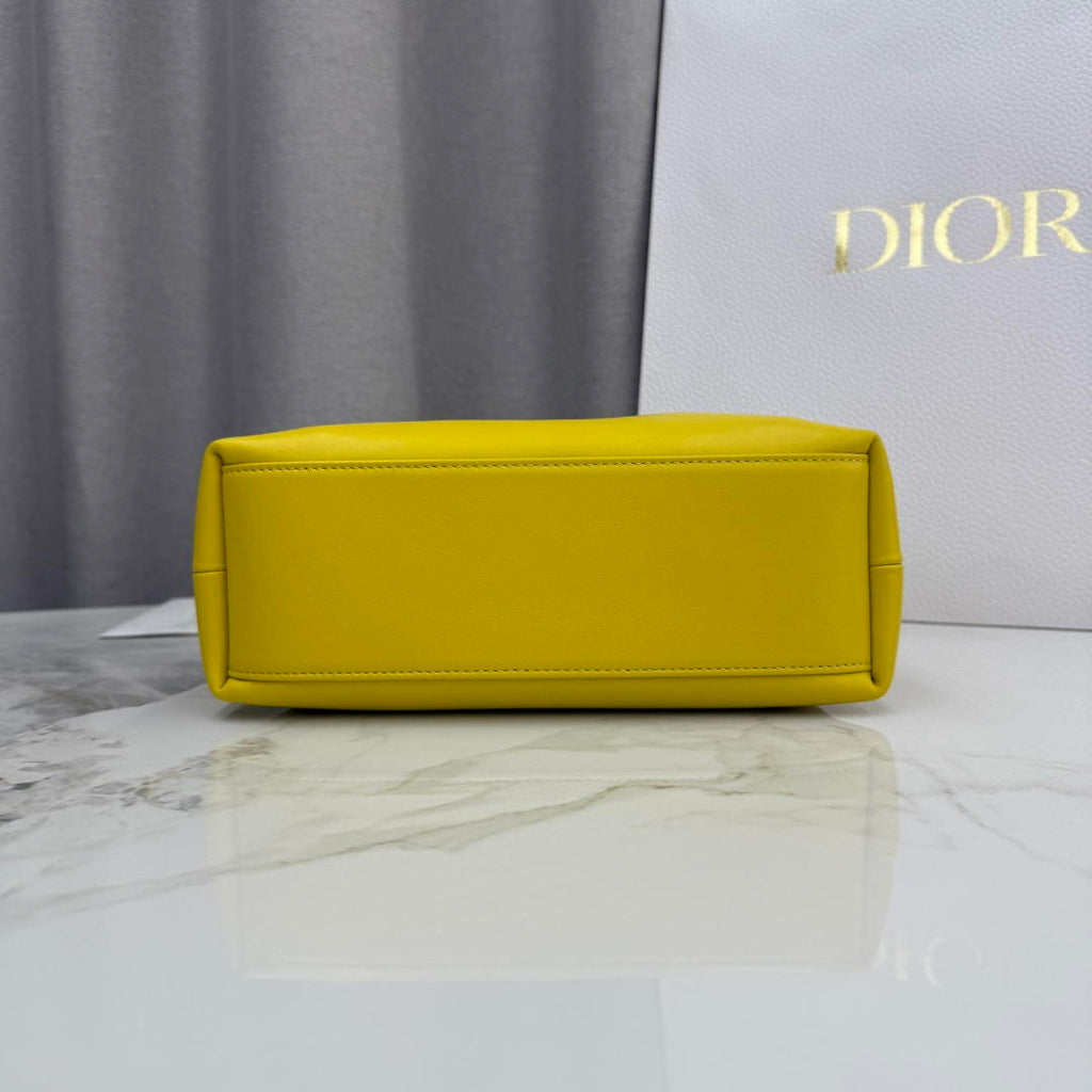 Dior Small Dior Bow Bag Lambskin M0715 Gold Yellow