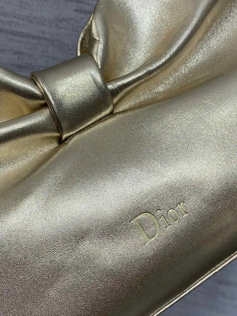 Dior Small Dior Bow Bag Lambskin M0715 Gold