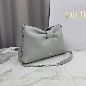 Dior Small Dior Bow Bag Lambskin M0715 Gray - Default Title - View 3