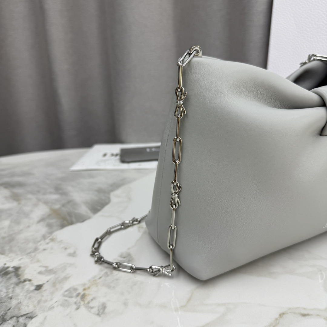 Dior Small Dior Bow Bag Lambskin M0715 Gray - Default Title - View 5