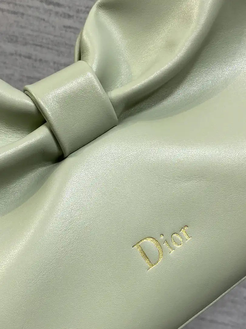 Dior Small Dior Bow Bag Lambskin M0715 Light Green