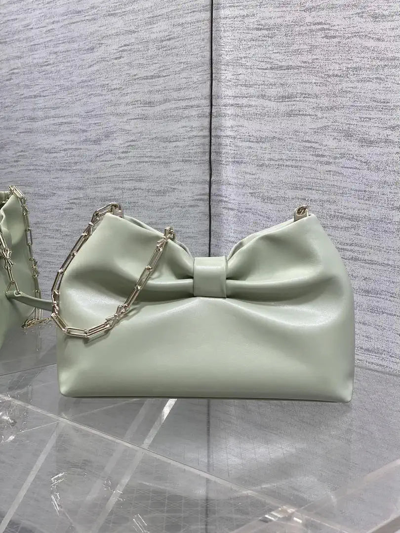 Dior Small Dior Bow Bag Lambskin M0715 Light Green