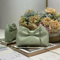 Dior Small Dior Bow Bag Lambskin M0715 Litgh Green - Default Title - View 1