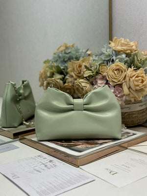 Dior Small Dior Bow Bag Lambskin M0715 Litgh Green - Default Title - View 3