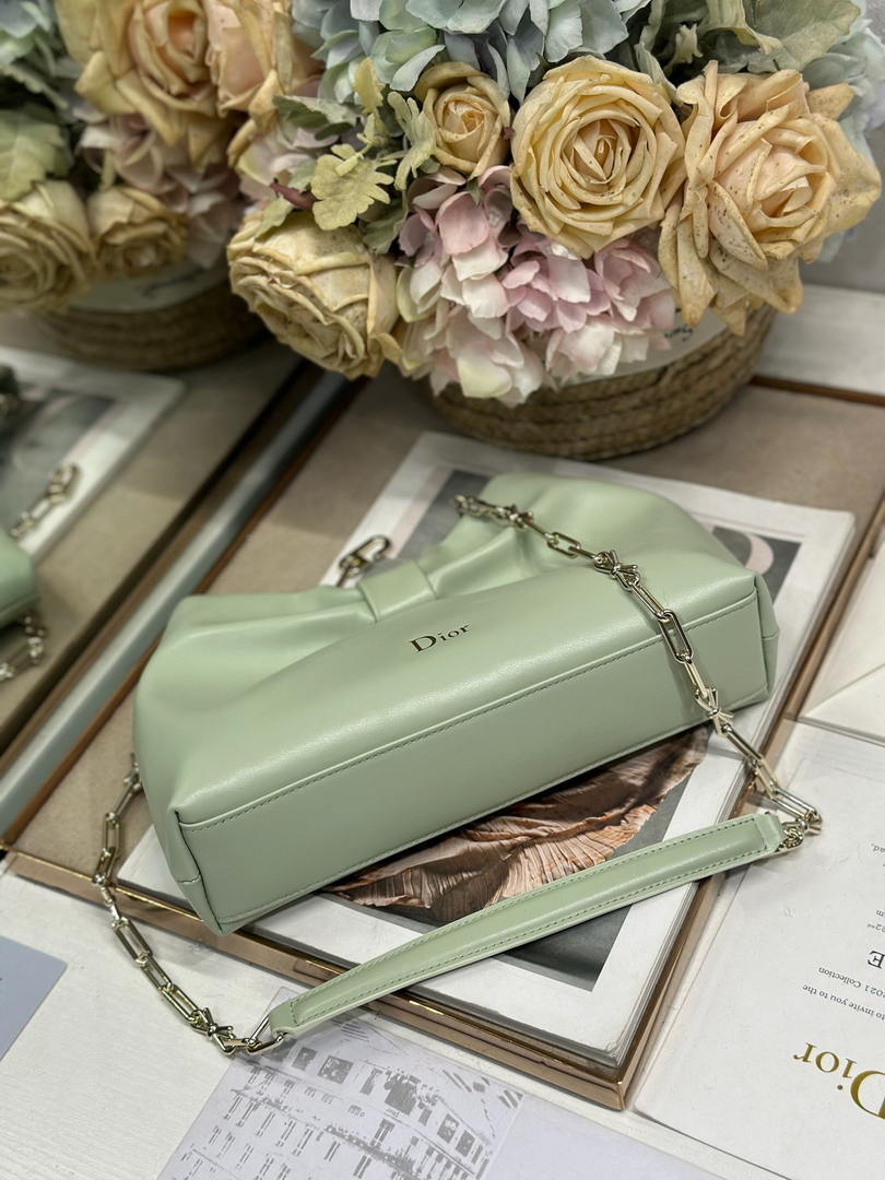 Dior Small Dior Bow Bag Lambskin M0715 Litgh Green