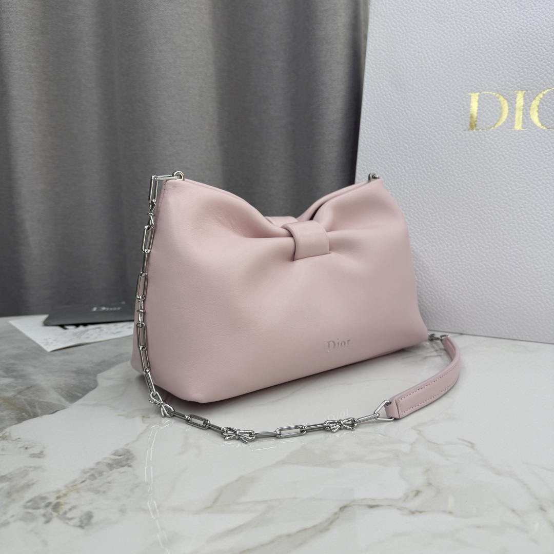 Dior Small Dior Bow Bag Lambskin M0715 Pink