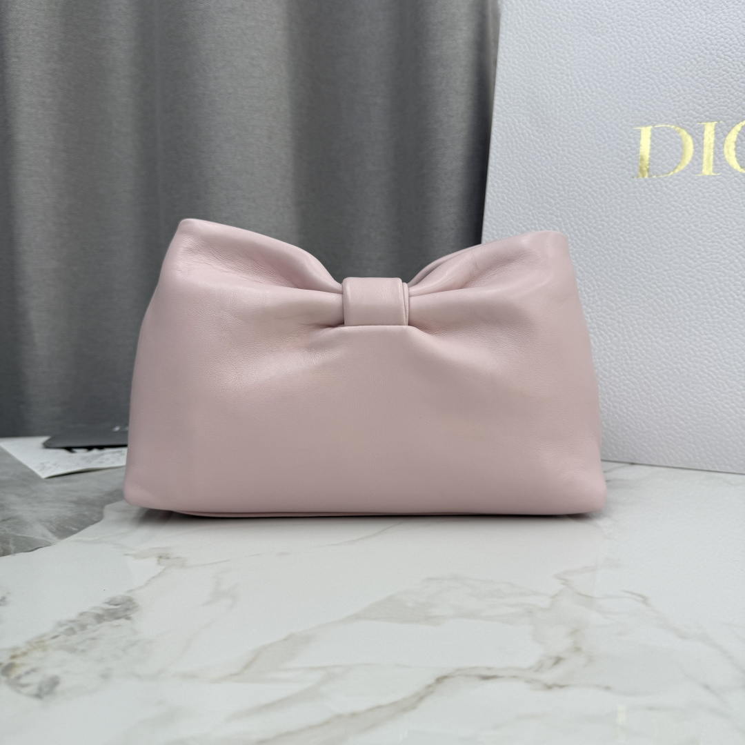 Dior Small Dior Bow Bag Lambskin M0715 Pink
