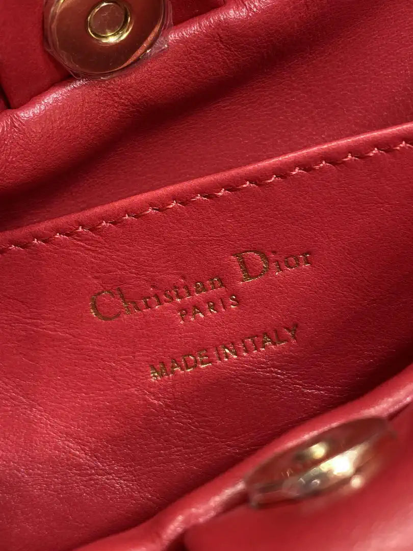 Dior Small Dior Bow Bag Lambskin M0715 Red