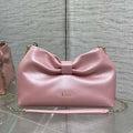 Dior Small Dior Bow Bag Lambskin M0715 Silver Pink