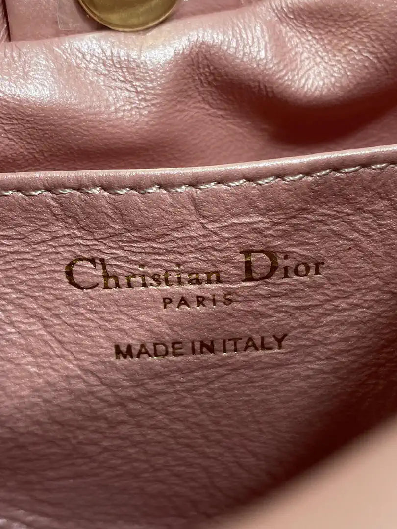 Dior Small Dior Bow Bag Lambskin M0715 Silver Pink