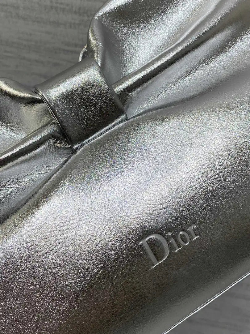 Dior Small Dior Bow Bag Lambskin M0715 Silver
