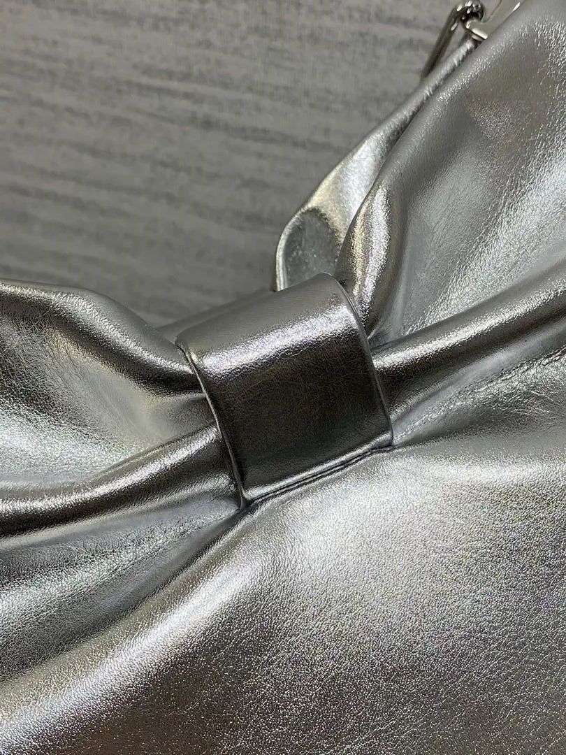 Dior Small Dior Bow Bag Lambskin M0715 Silver