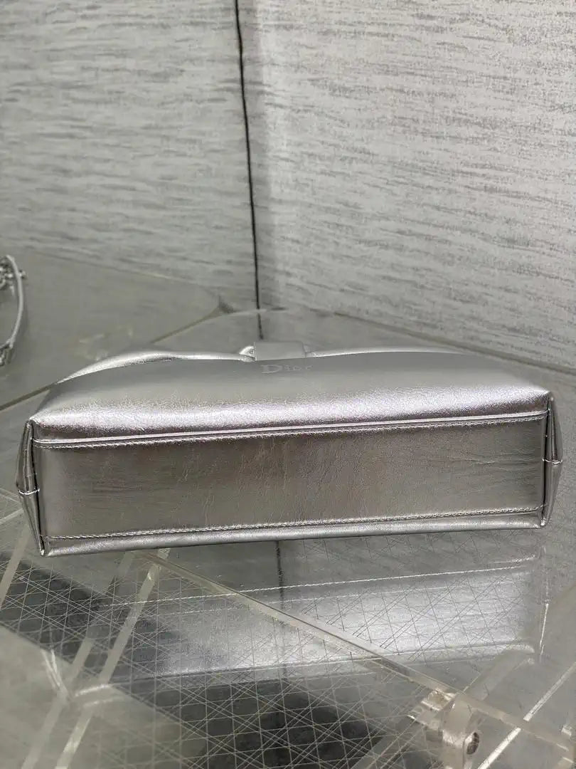 Dior Small Dior Bow Bag Lambskin M0715 Silver