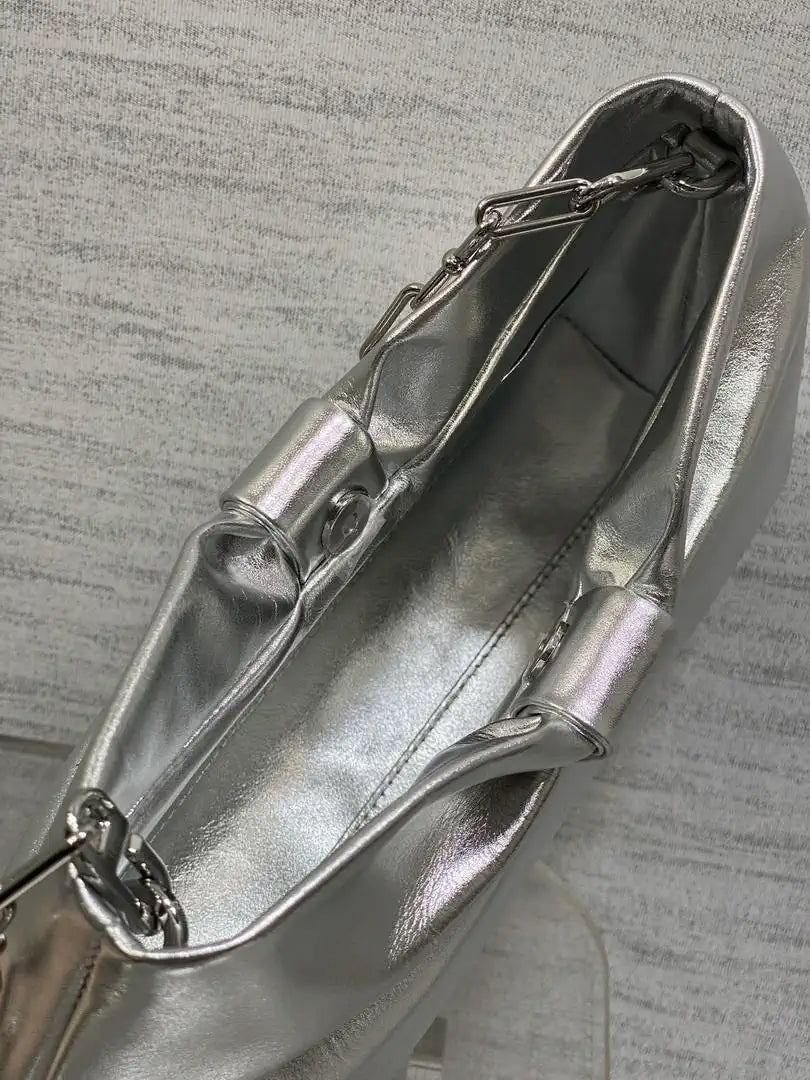 Dior Small Dior Bow Bag Lambskin M0715 Silver