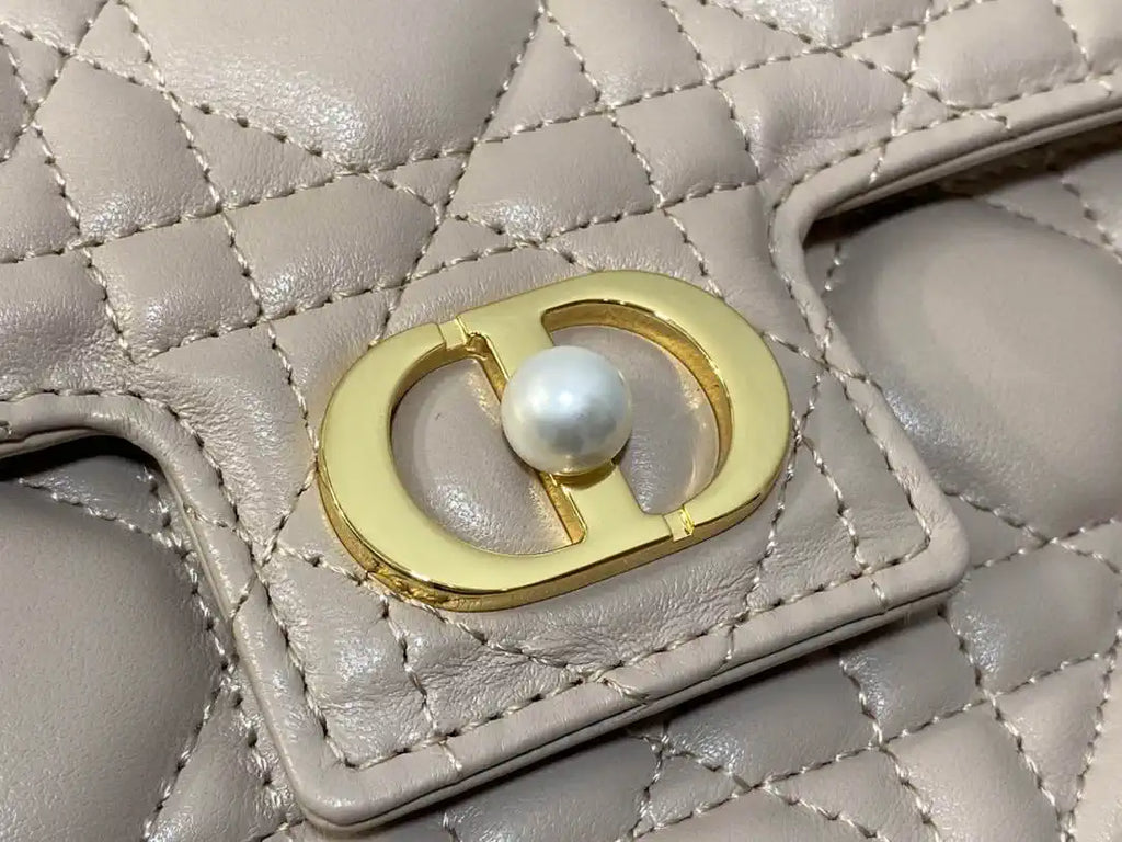 Dior Small Dior Jolie Bag With Chain Pink Cannage Calfskin S3117